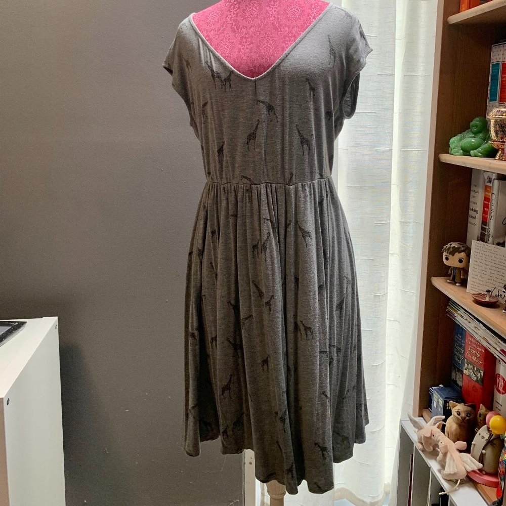 TORRID - Giraffe Print Jersey Skater Dress - 1X
